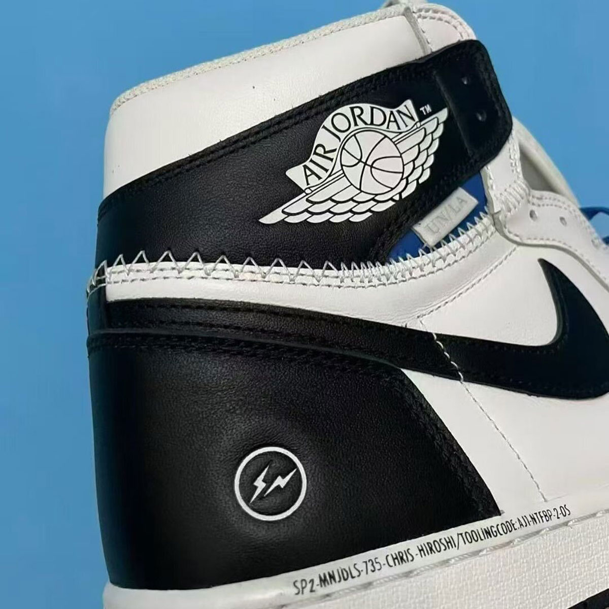 Jordan 1 Fragment Union Whte Black 5