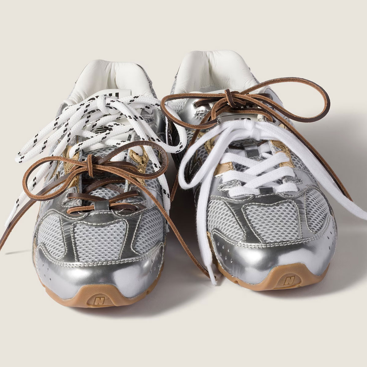 Miu Miu New Balance 530 Silver Gold 3