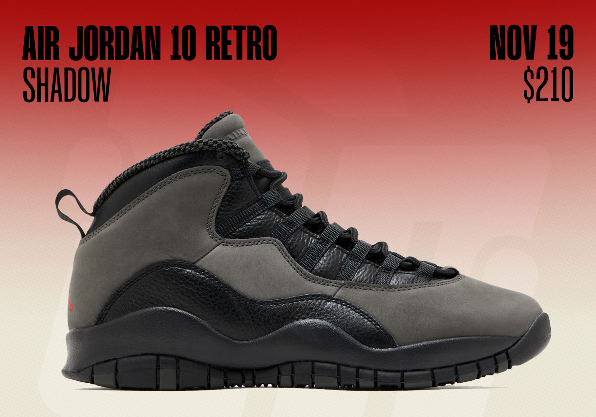 Air Jordan 10 Shadow Jordan Release Dates November 2025