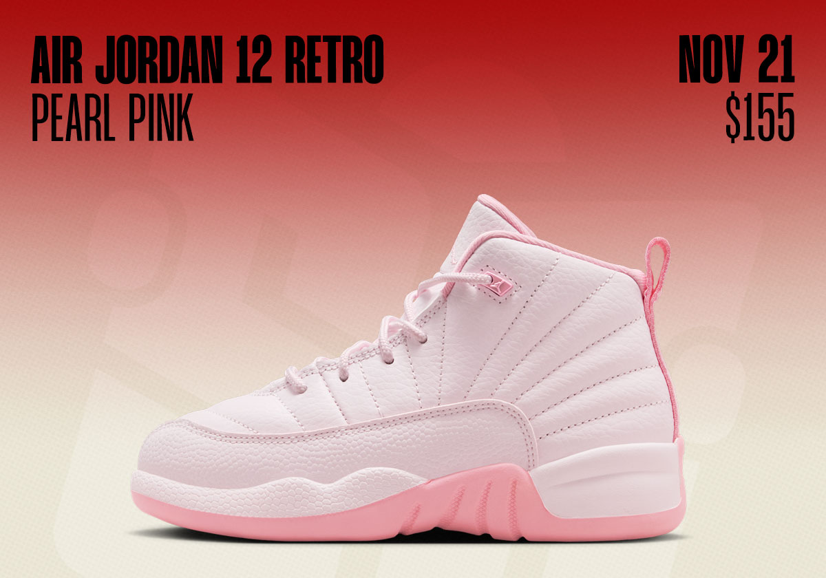 Air Jordan 12 Pearl Pink Jordan Release Dates November 2025