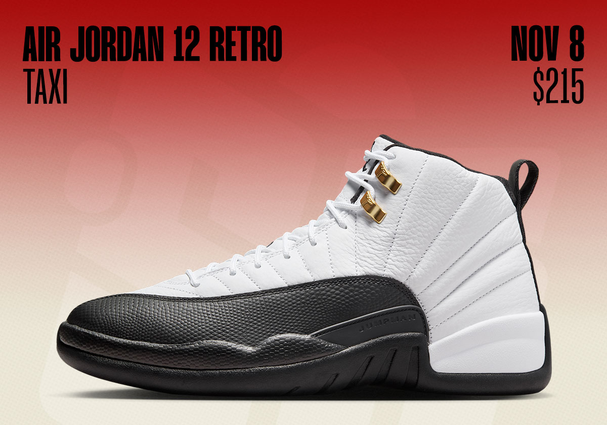 Air Jordan 12 Taxi Jordan Release Dates November 2025