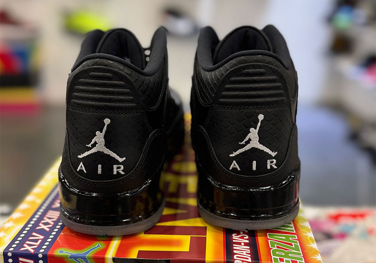 Air Jordan 3 Vuelo Черный Образец 1