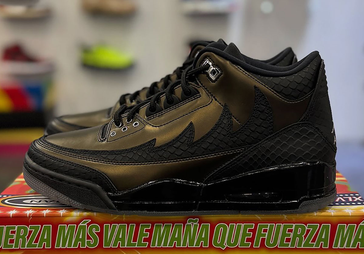 Air Jordan 3 Vuelo Черный Образец 2