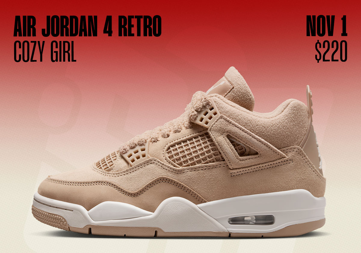 Air Jordan 4 Cozy Girl Jordan Release Dates November 2025