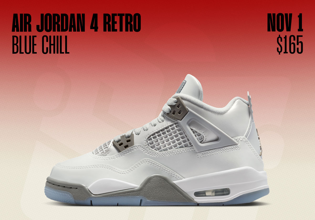 Air Jordan 4 GS Blue Chill Jordan Release Dates November 2025