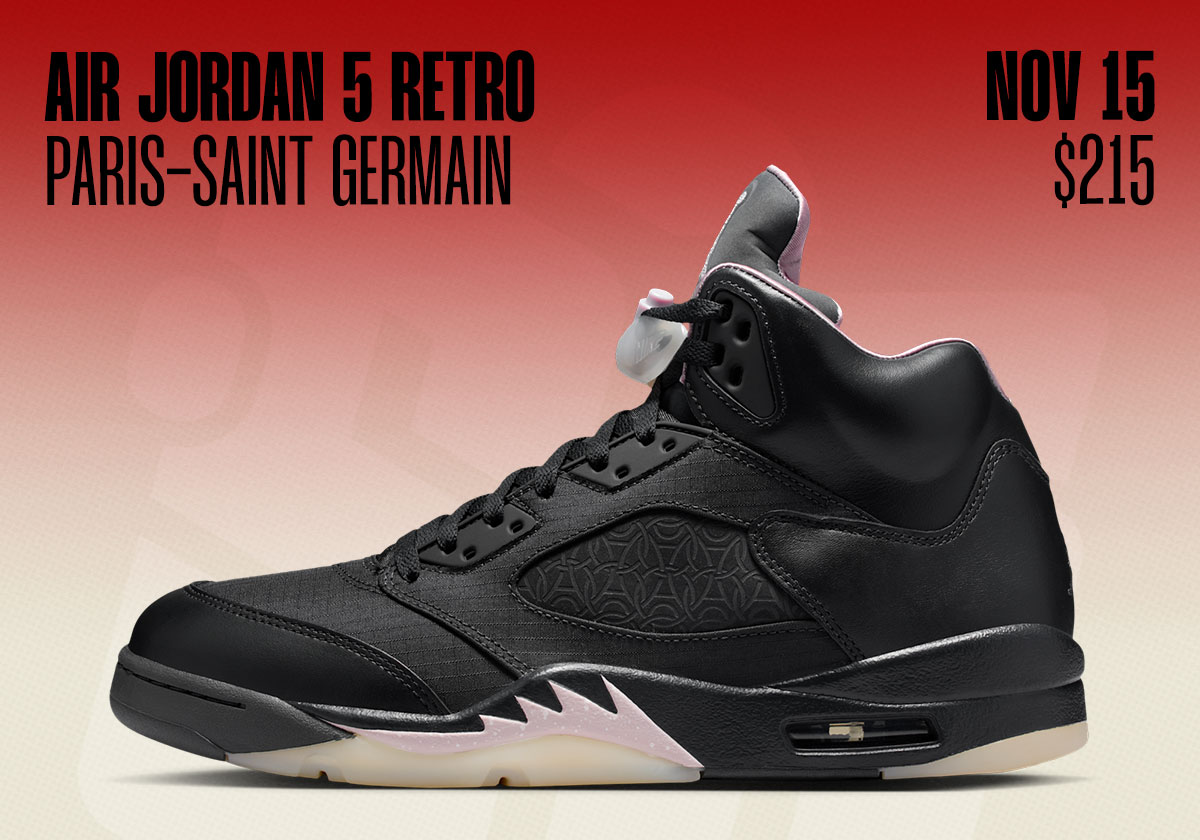 Air Jordan 5 PSG Jordan Release Dates November 2025