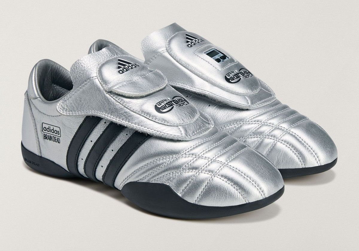 Brain Dead Adidas Taekwondo Silver Black Jq9215 6