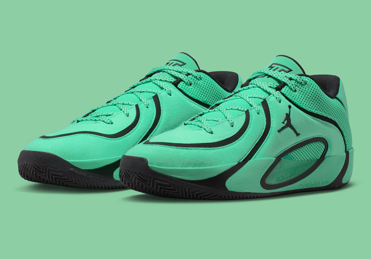 The Jordan Tatum 4 Matches Boston Celtics Uniforms In "Green Glow"