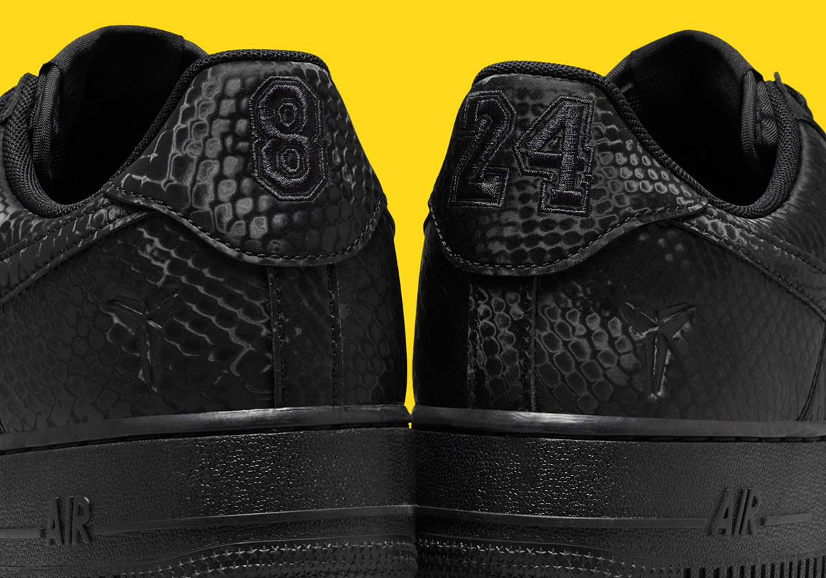 A Triple Black Kobe Bryant x Nike Air Force 1 Arrives On November 1st