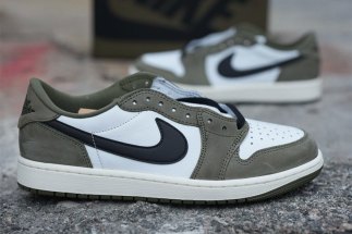 Detailed Look At The Air Jordan 1 Low OG “Medium Olive”