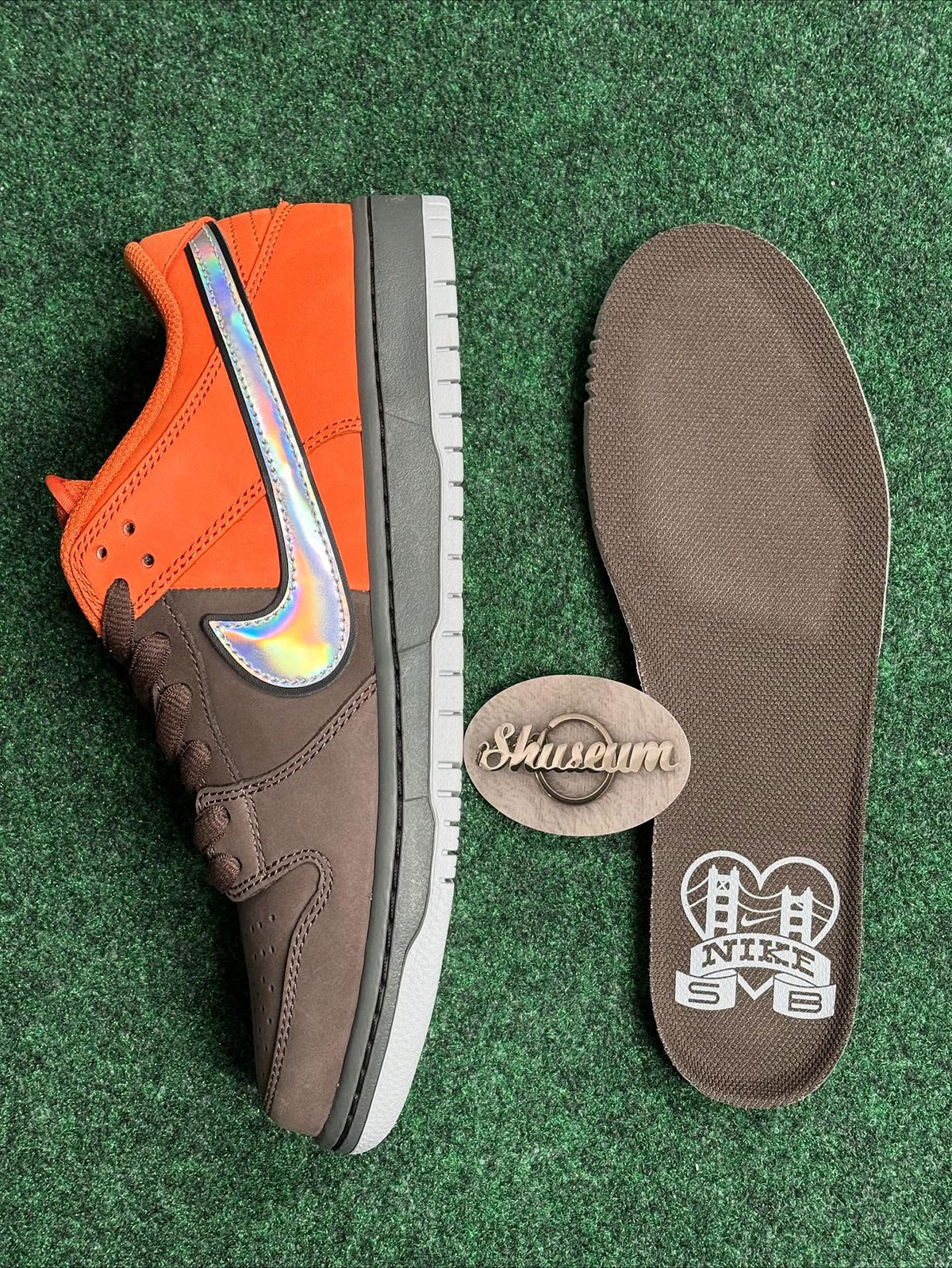 Muni Fast Pass Nike Sb Dunk Brown Orange 3