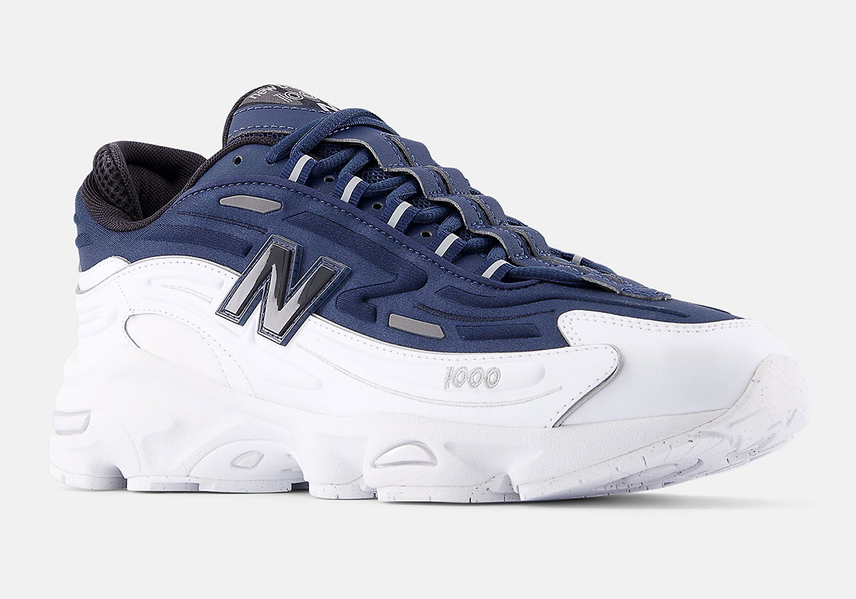 The New Balance 1000 Experiments With A Shining “White/Navy” Colorway