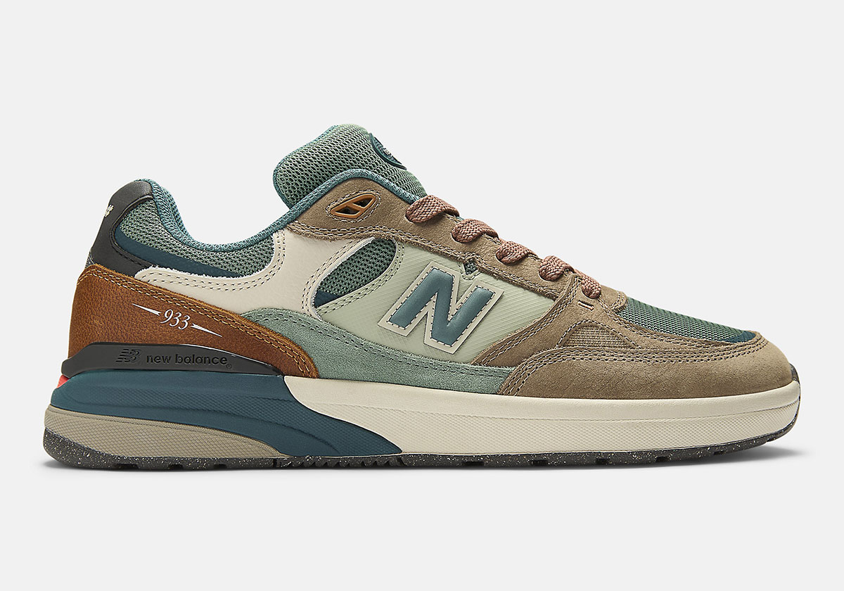 New Balance 933 Andrew Reynolds Mushroom New Spruce Nm933ori 4