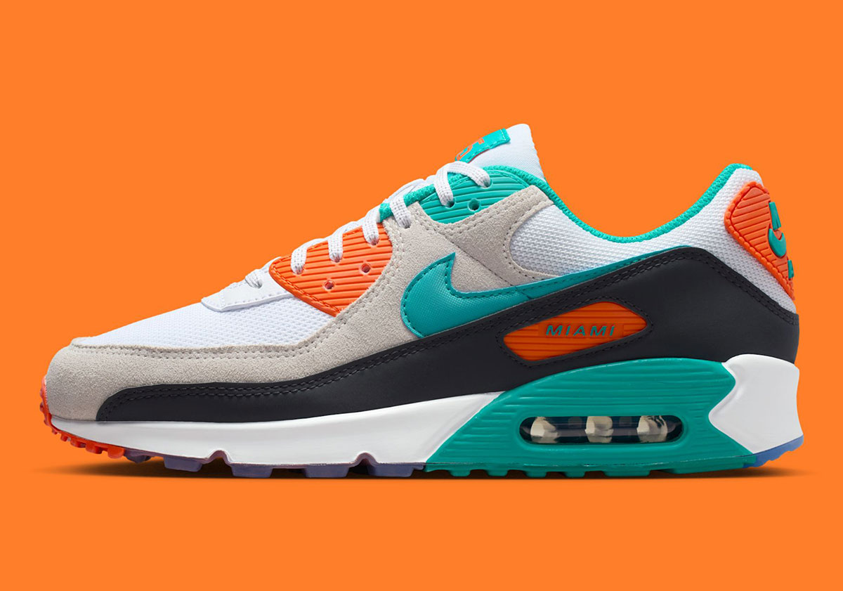Nike Air Max 90 Miami Dolphins Ii7590 100 2