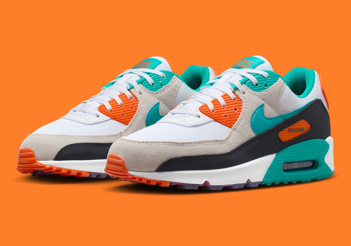 Nike Air Max 90 Miami Dolphins Ii7590 100 6
