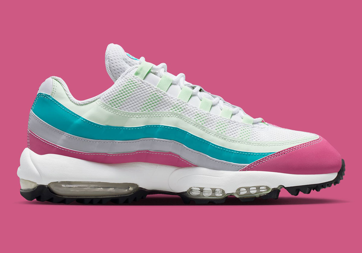 Кроссовки Nike Air Max 95 Golf Peony Volt оттенка Пыльный кактус Антрацит Hv4696 600 4