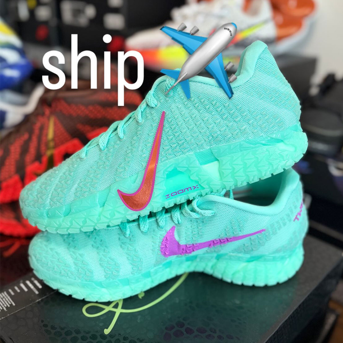 Nike Ja 3 Turquoise Red 2