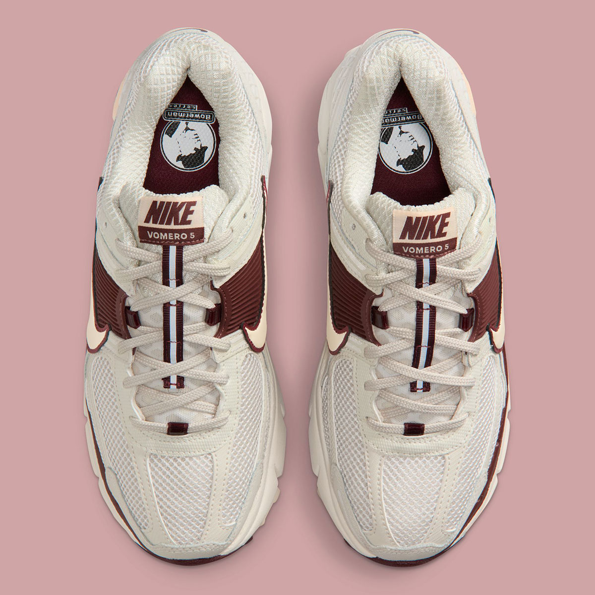 Nike Zoom Vomero 5 Phantom Pearl White Light Orewood Brown Dark Team Red Io7596 021 4