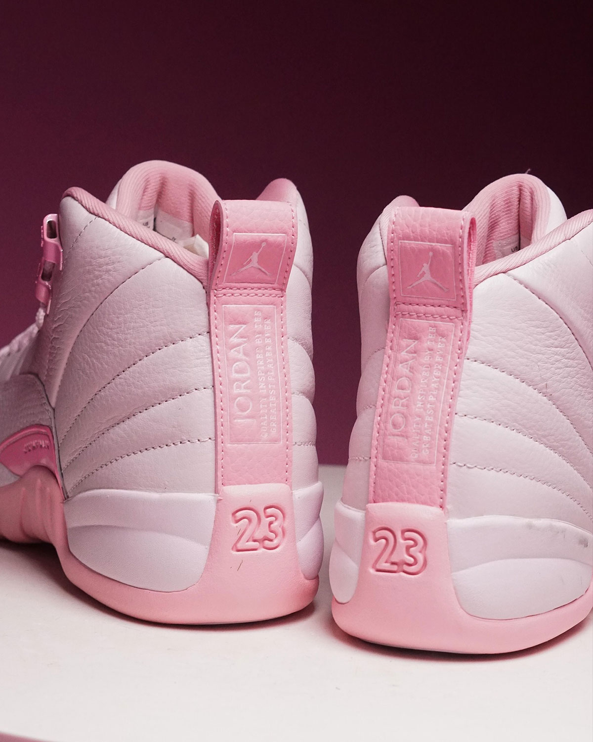 Pearl Pink Jordan 12s 2