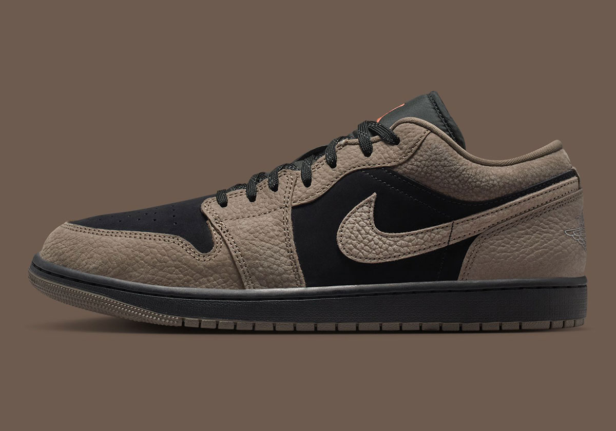 Air Jordan 1 Low Black Light Wild Mango Olive Grey Ib7109 005 8