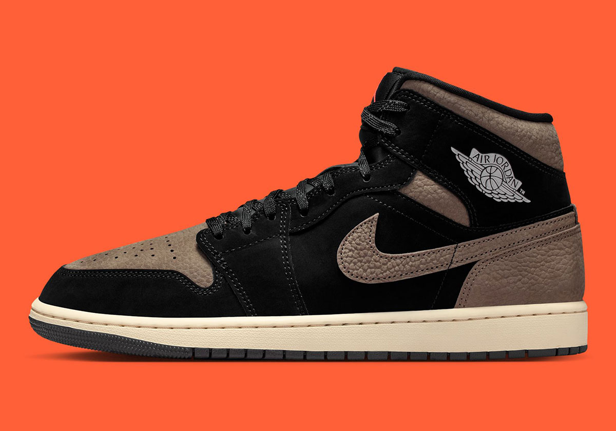 Air Jordan 1 Mid Olive Grey Light Wild Mango Ib7110 002 1