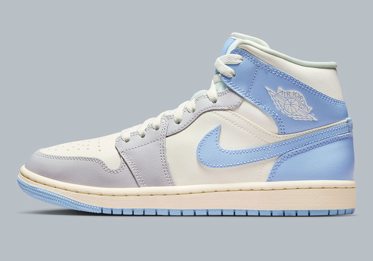 Air Jordan 1 Mid Psychic Blue Sail Coconut Milk Bq6472 402 1