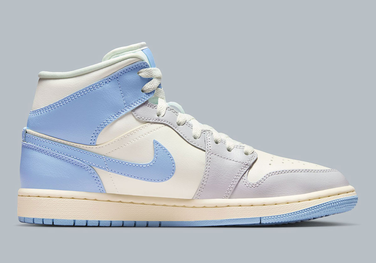 Air Jordan 1 Mid Psychic Blue Sail Coconut Milk Bq6472 402 3