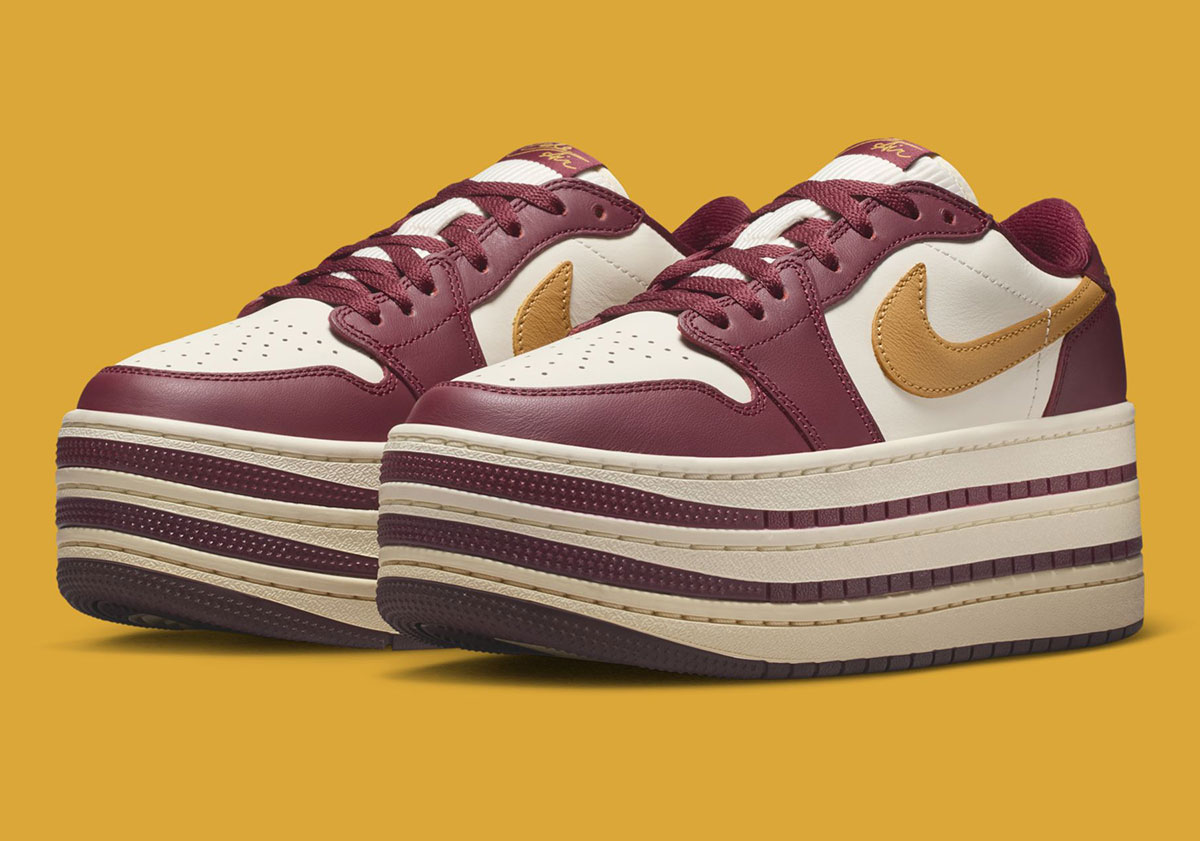 Air Jordan 1 Triple Stack Team Red Pale Ivory Sanded Gold Hv8288 600 1