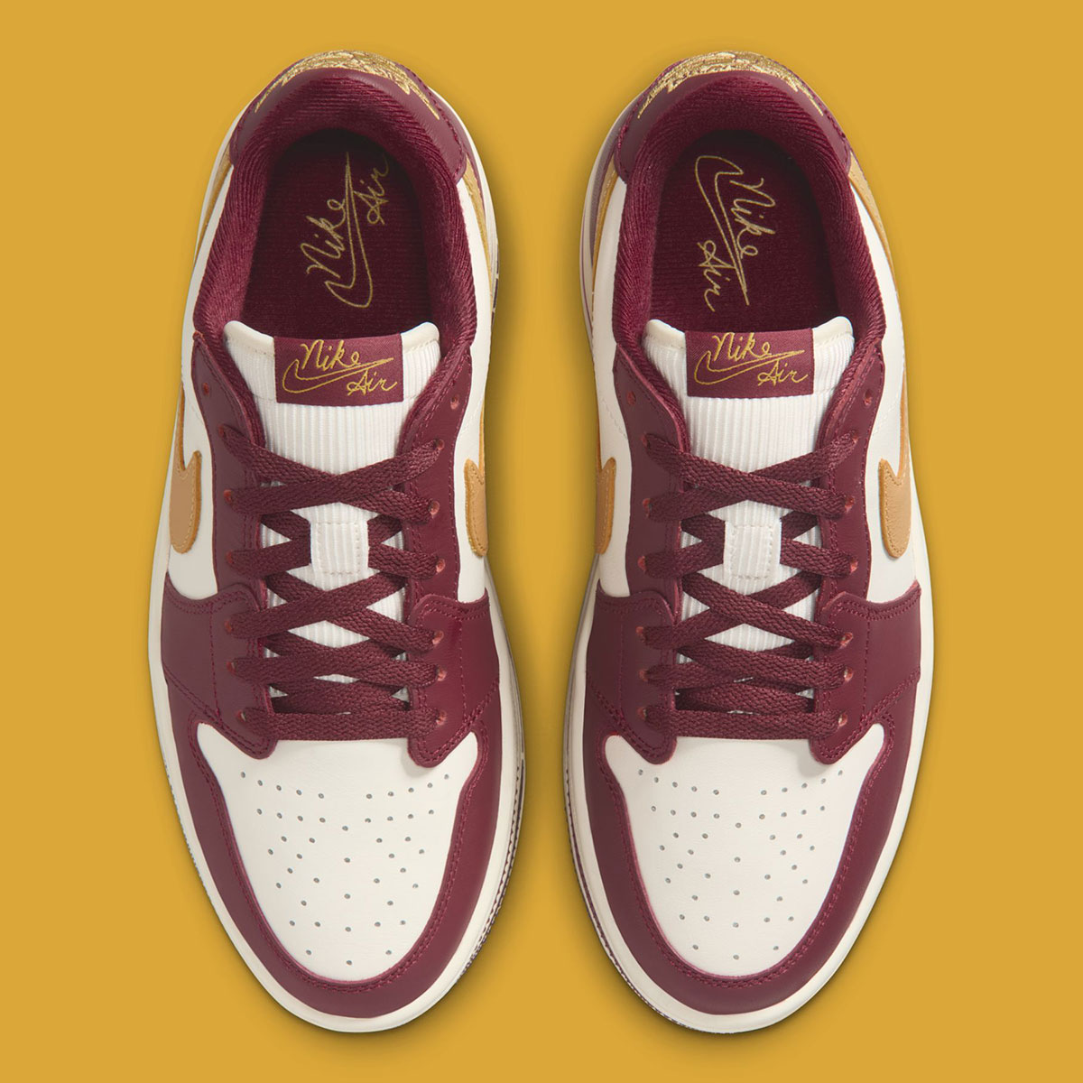 Air Jordan 1 Triple Stack Team Red Pale Ivory Sanded Gold Hv8288 600 6