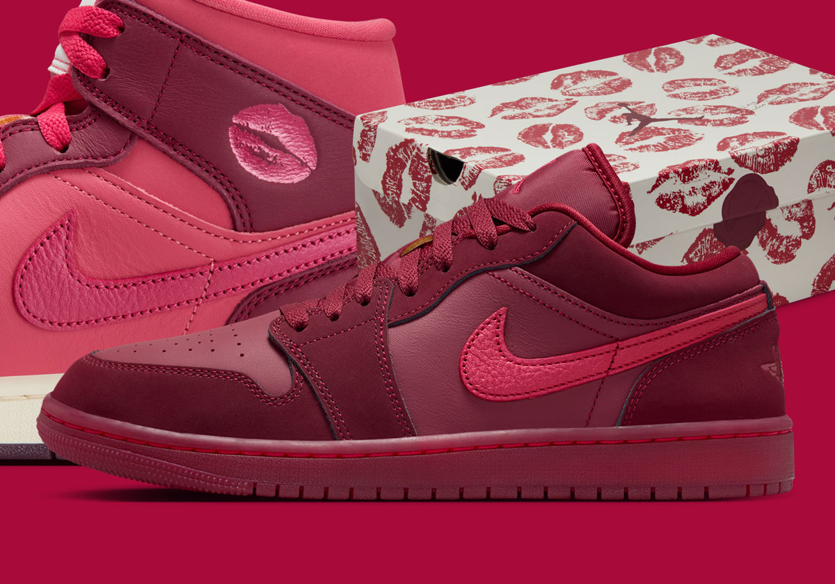 Air Jordan 1 “Valentine’s Day” Pack For 2026 Is Covered In Kisses