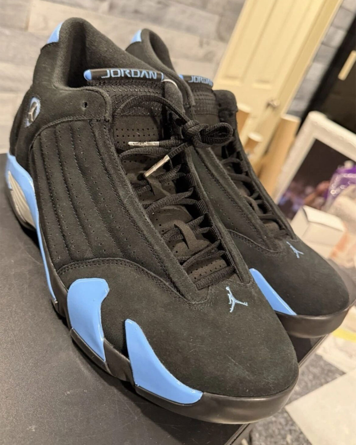 Air Jordan 14 Black University Blue 487471 002 Release Date 2