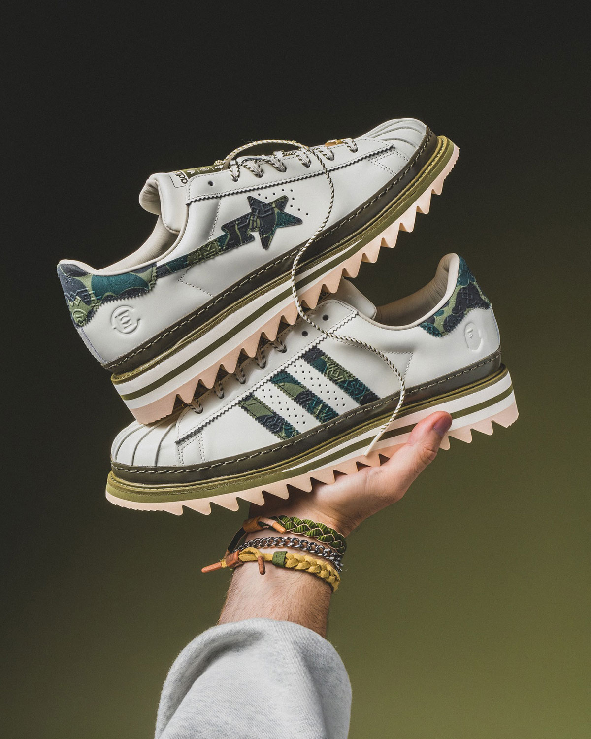 Bape Clot Edison Chen Adidas Superstar Kj1473 1