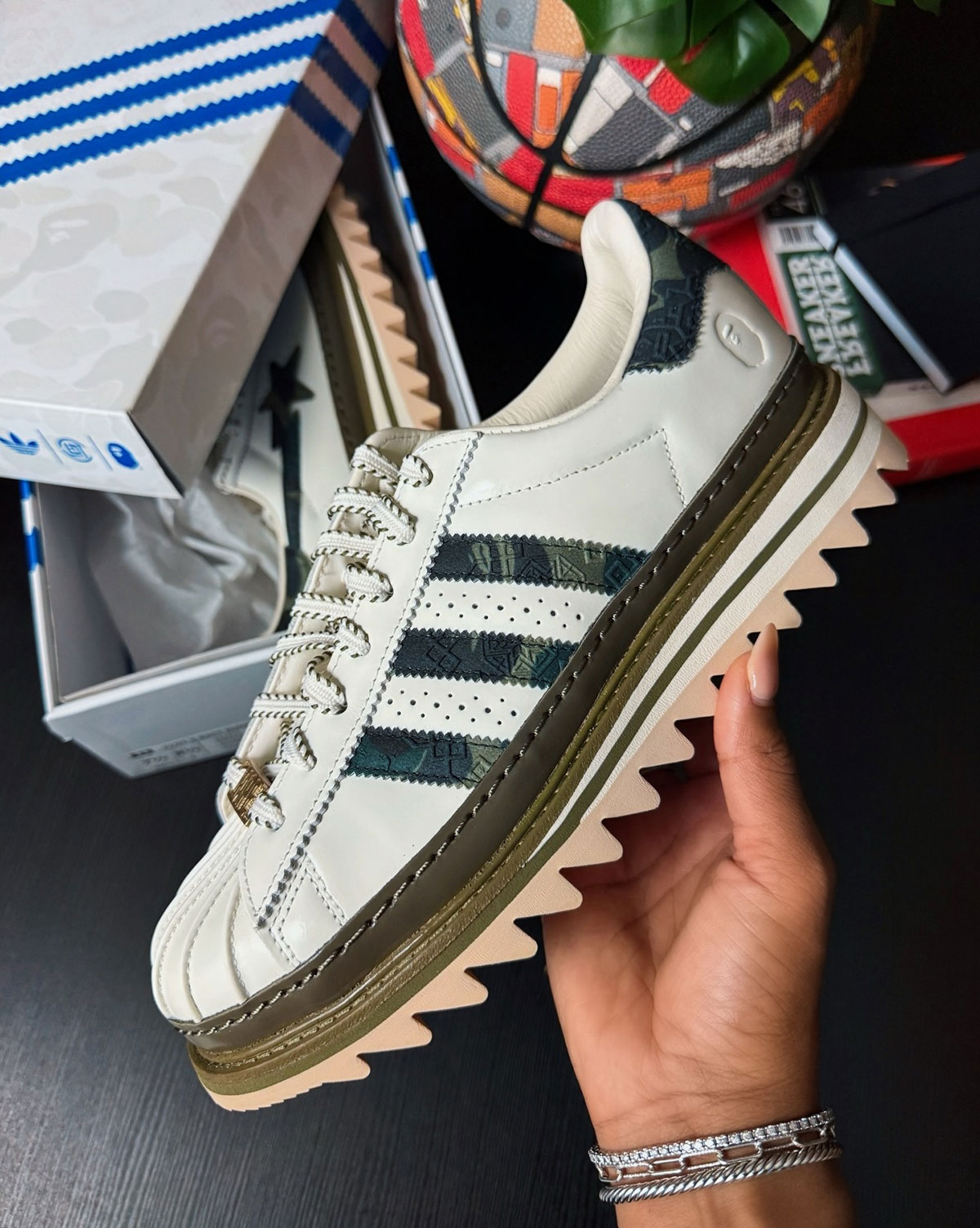 Bape Clot Edison Chen Adidas Superstar Kj1473 3