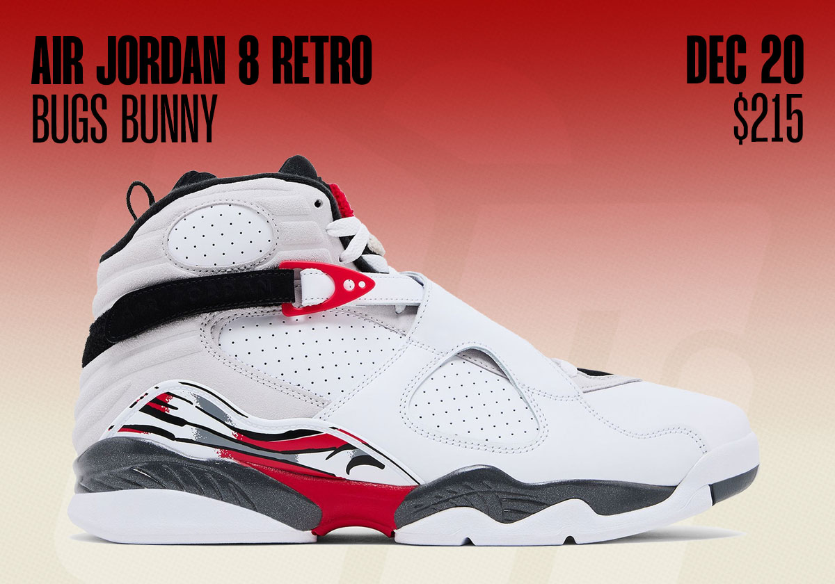Jordan Release Dates December 2025 Air Jordan 8 Bugs Bunny