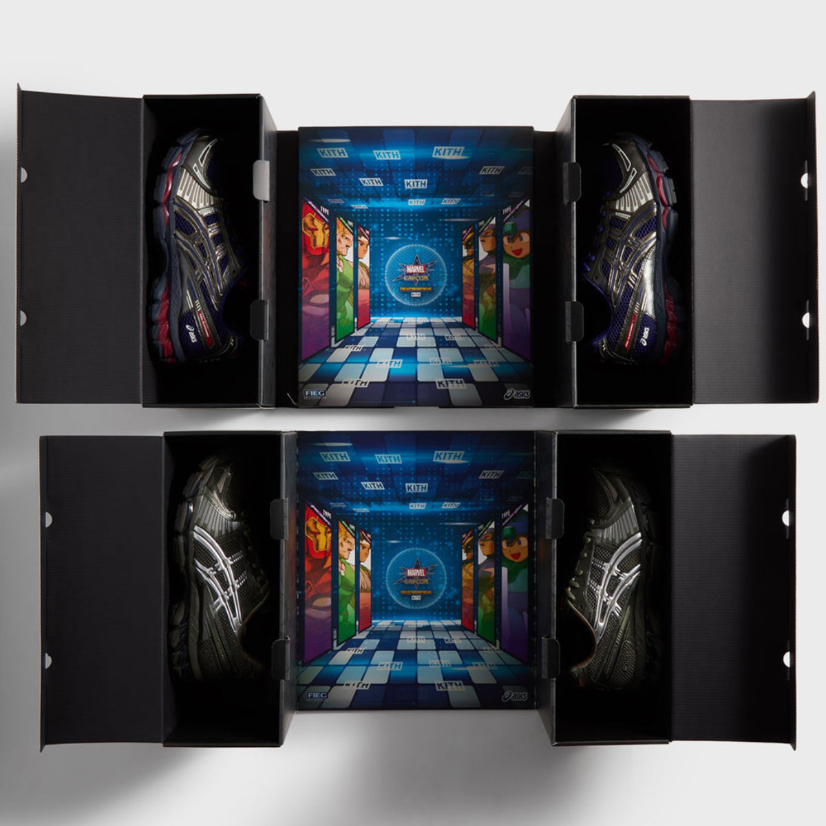 Kith Marvel Vs Capcom Asics Gel Kayano 12 1 Captain America Guile 19