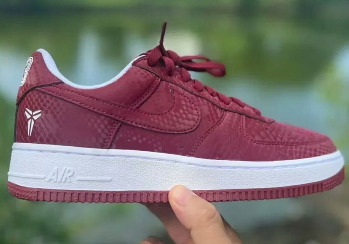 The Kobe Bryant x Nike Air Force 1 Low Pulls A “Lower Merion High” Away Colorway