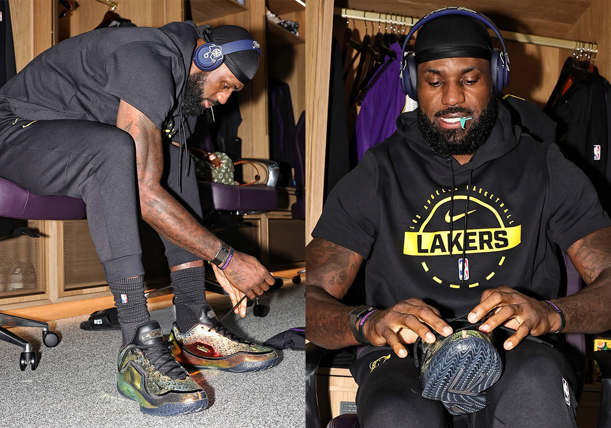 LeBron James Makes Season Debut In Nike LeBron 23 “40k Gold”