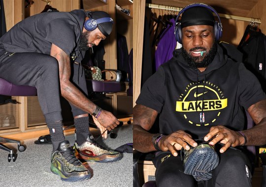LeBron James Makes Season Debut In Nike LeBron 23 “40k Gold”