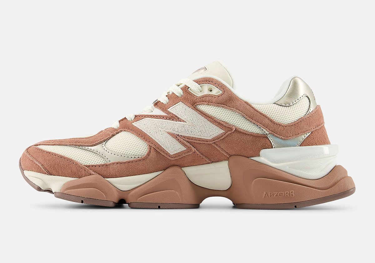 New Balance 9060 Permafrost Light Gold Metallic Sparrow U9060erp 5