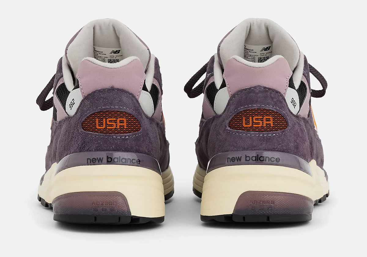New Balance 992 Made In Usa Dark Ice Wine U992op 7