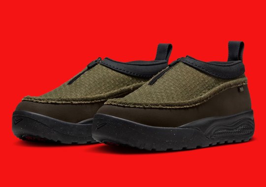 Woven "Medium Olive" Fabric Puts A New Spin The Nike ACG Izy
