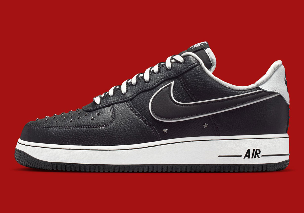 Nike Air Force 1 Low Black White Quilted Studs Im6643 010 1