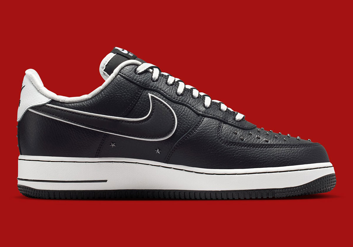 Nike Air Force 1 Low Black White Quilted Studs Im6643 010 3