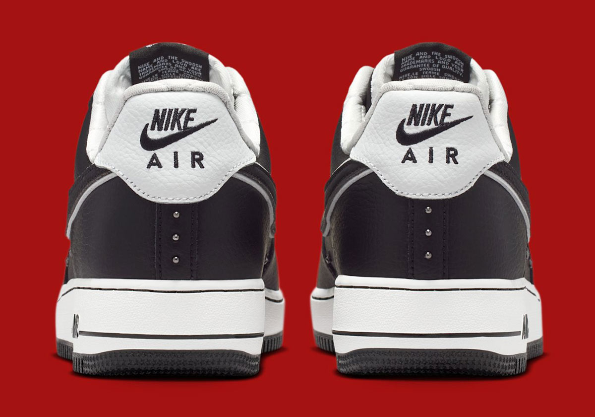 Nike Air Force 1 Low Black White Quilted Studs Im6643 010 6