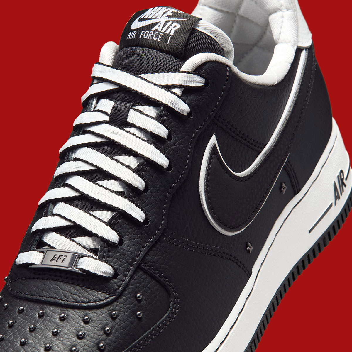 Nike Air Force 1 Low Black White Quilted Studs Im6643 010 7