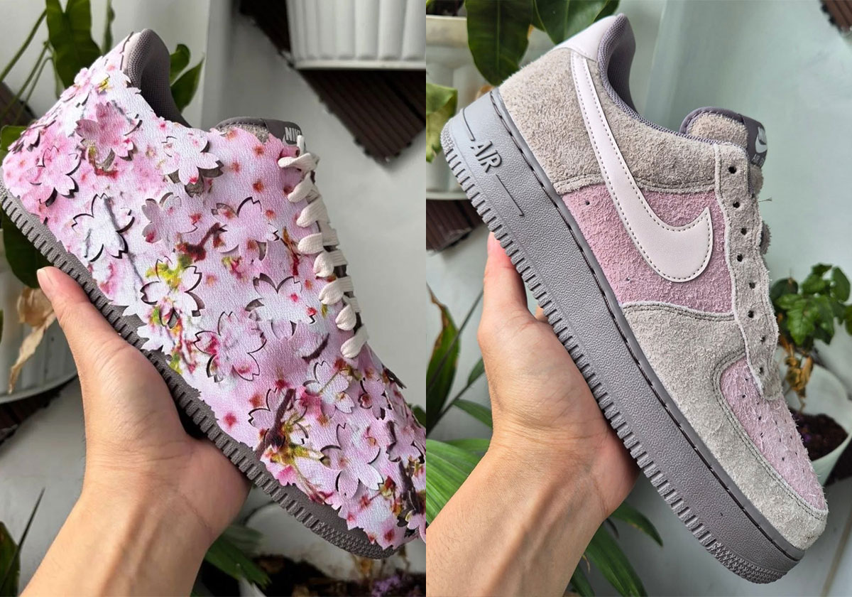 Nike Covers The Air Force 1 In A Removable Layer Of Cherry Blossoms