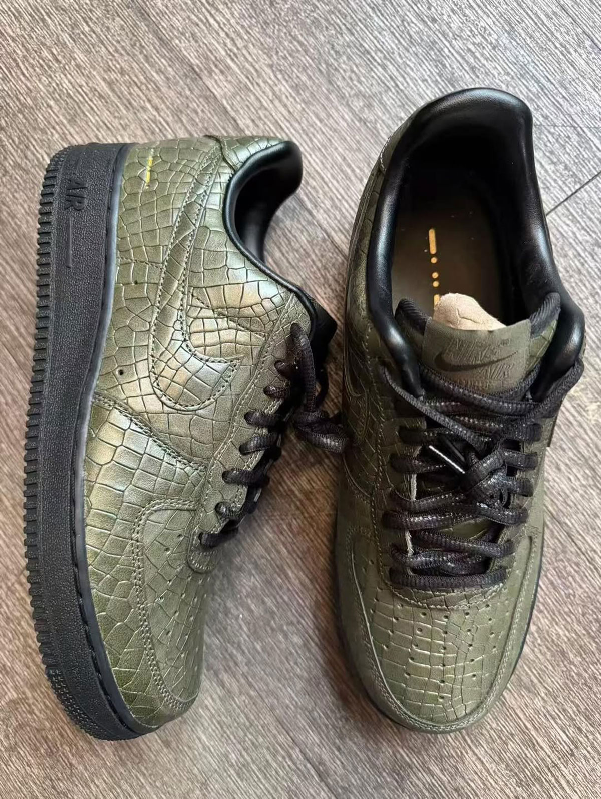 Nike Air Force 1 Low Morse Code Croc Skin 2
