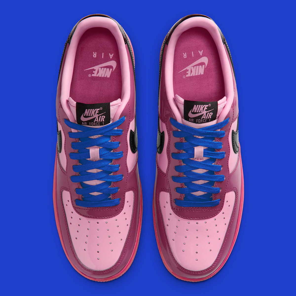 Nike Air Force 1 Low Pink Cooler Mulberry Rose Hyper Blue Black Io4489 600 4