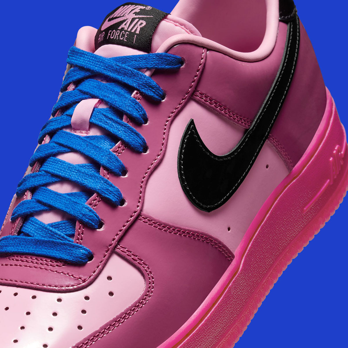 Nike Air Force 1 Low Pink Cooler Mulberry Rose Hyper Blue Black Io4489 600 7