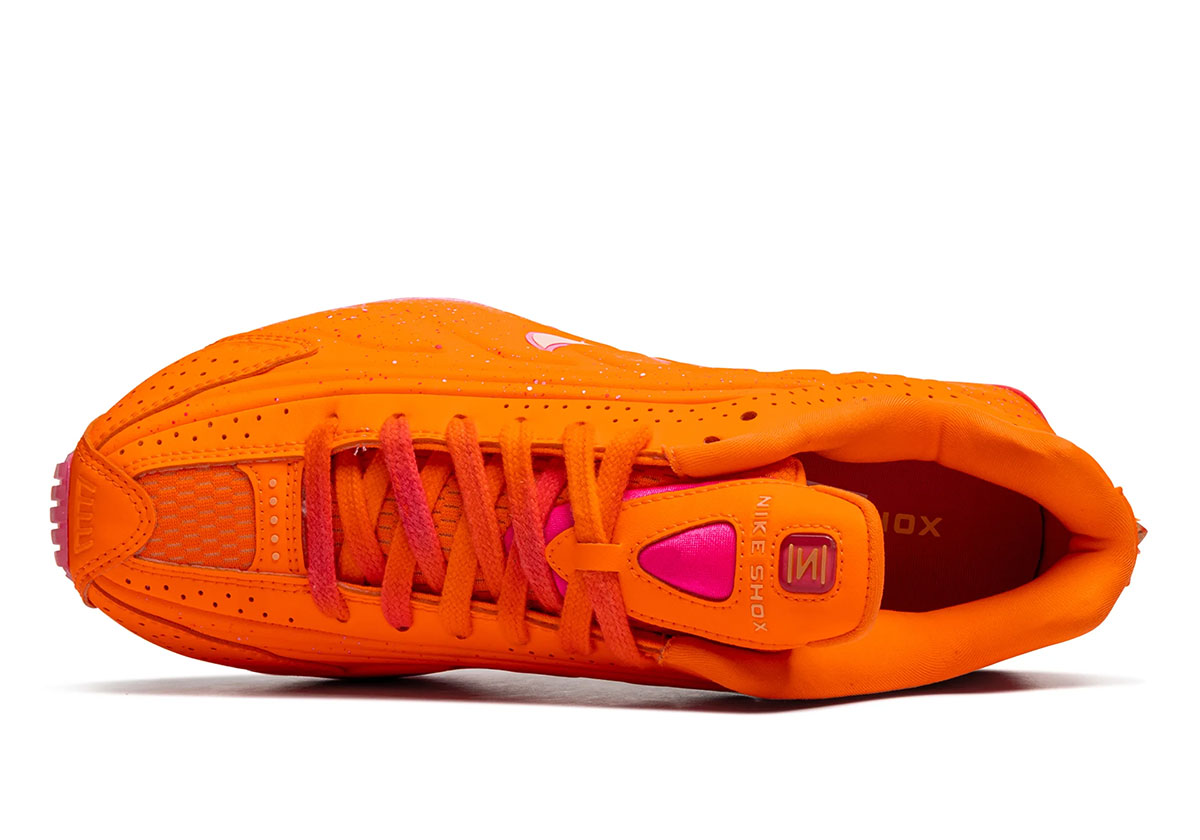 Nike Shox R4 Total Orange Citron Tint Hyper Pink Ih2343 800 4